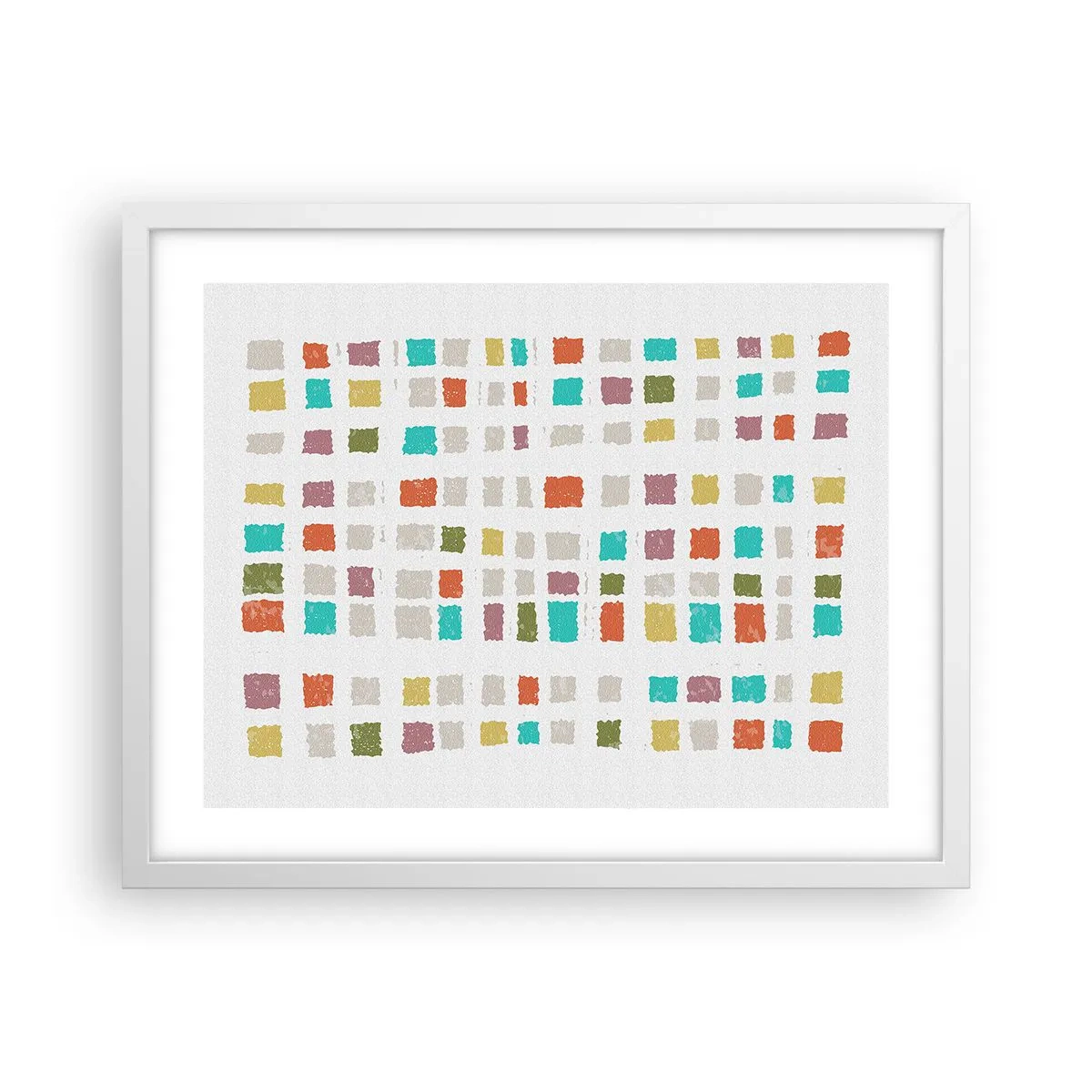 Poster in einem weißen Rahmen - Unbekanntes Spiel - 50x40 cm