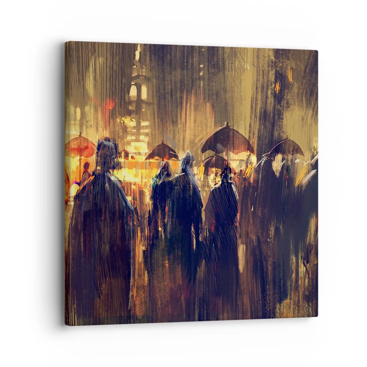 Bild auf Leinwand - Leinwandbild - Anhänger des Regens - 30x30 cm