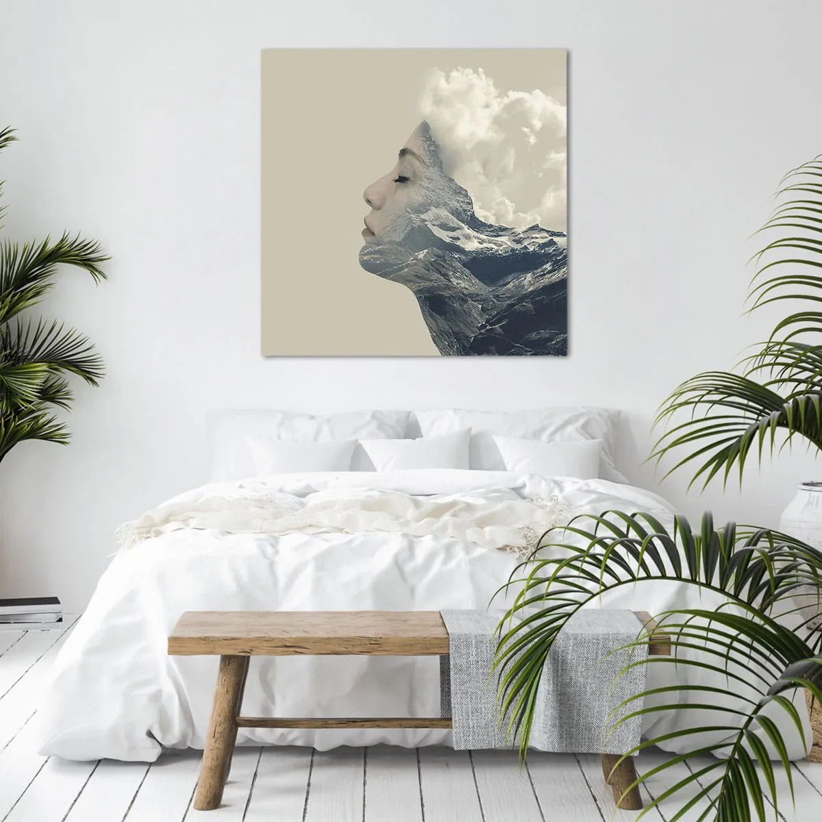 Bild auf Leinwand - Leinwandbild - Die Schönheit der Elemente der Natur - 70x70 cm