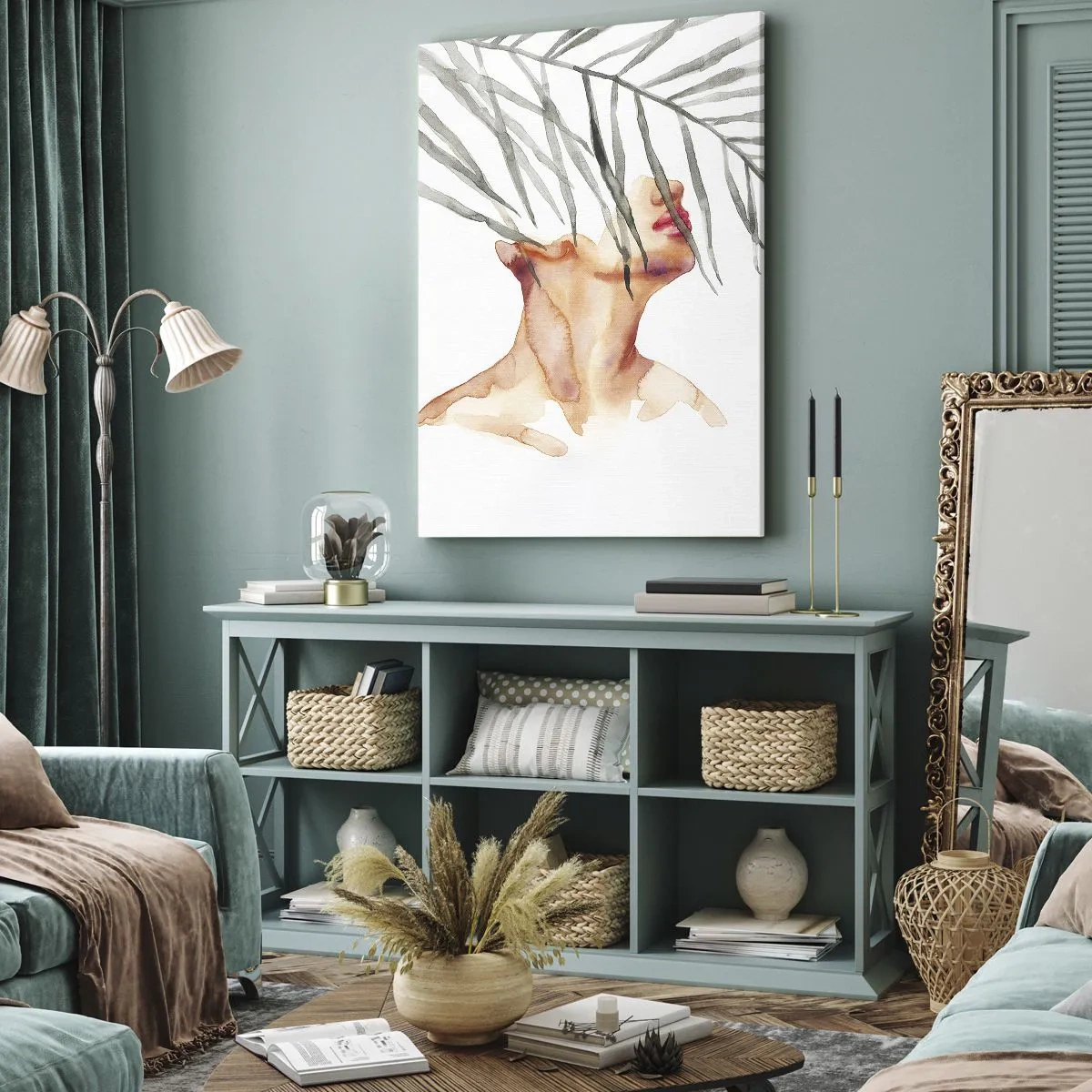 Bild auf Leinwand - Leinwandbild - Spüre den Puls der Tropen - 70x100 cm