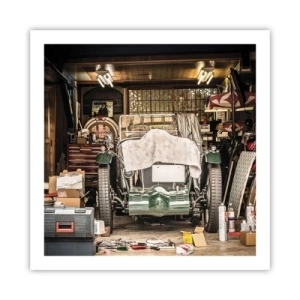 Poster - Zurück in die Vergangenheit - 60x60 cm