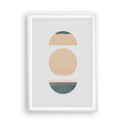 Poster in einem weißen Rahmen - Ein Rad hinter dem anderen… - 70x100 cm