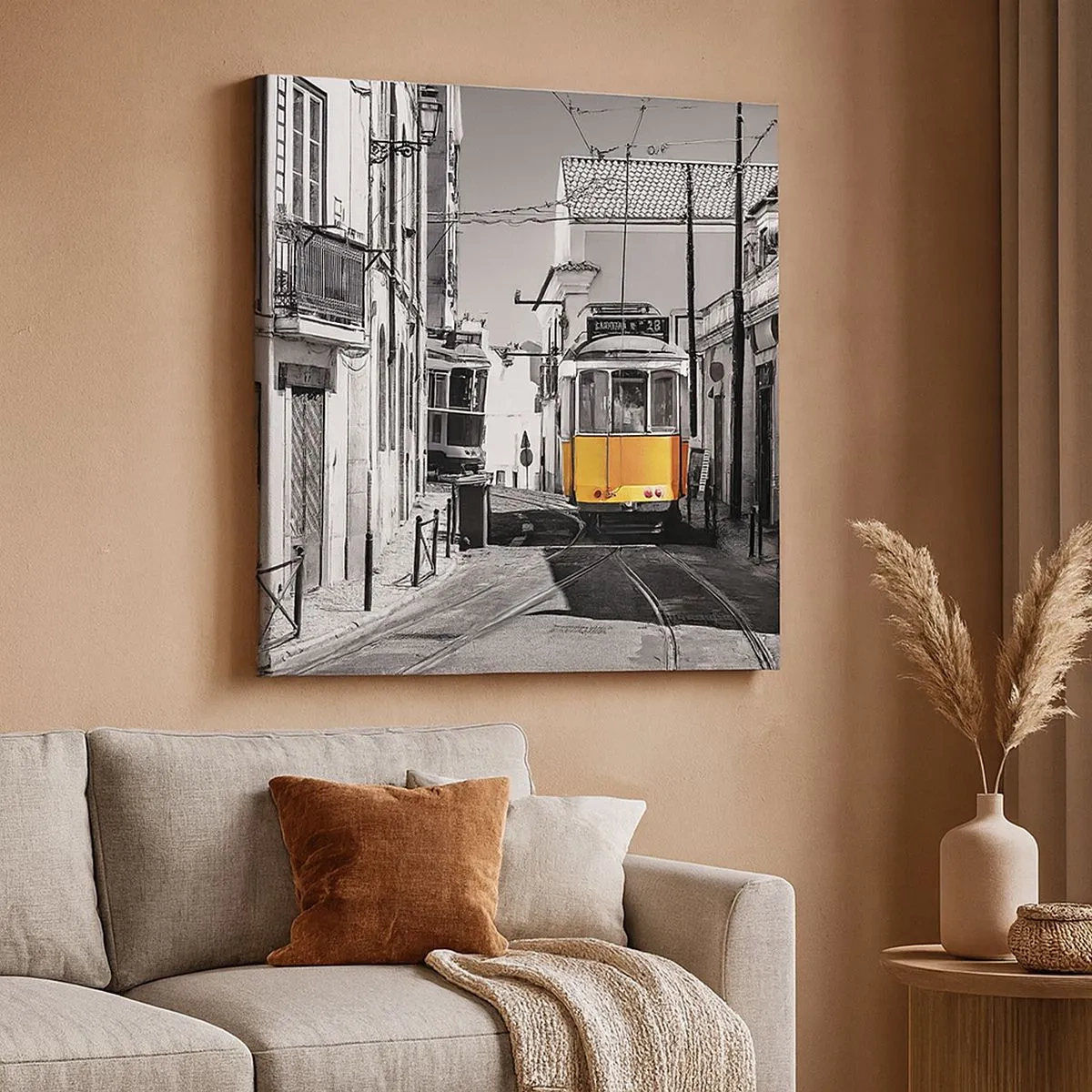 Bild auf Leinwand - Leinwandbild - Der Geist von Lissabon - 30x30 cm