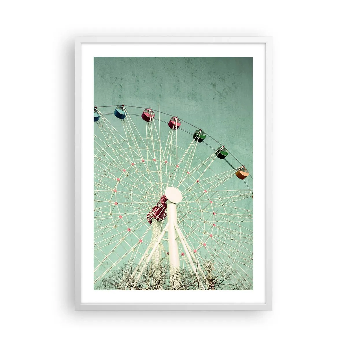 Poster in einem weißen Rahmen - Wir laden zum Spiel ein - 50x70 cm