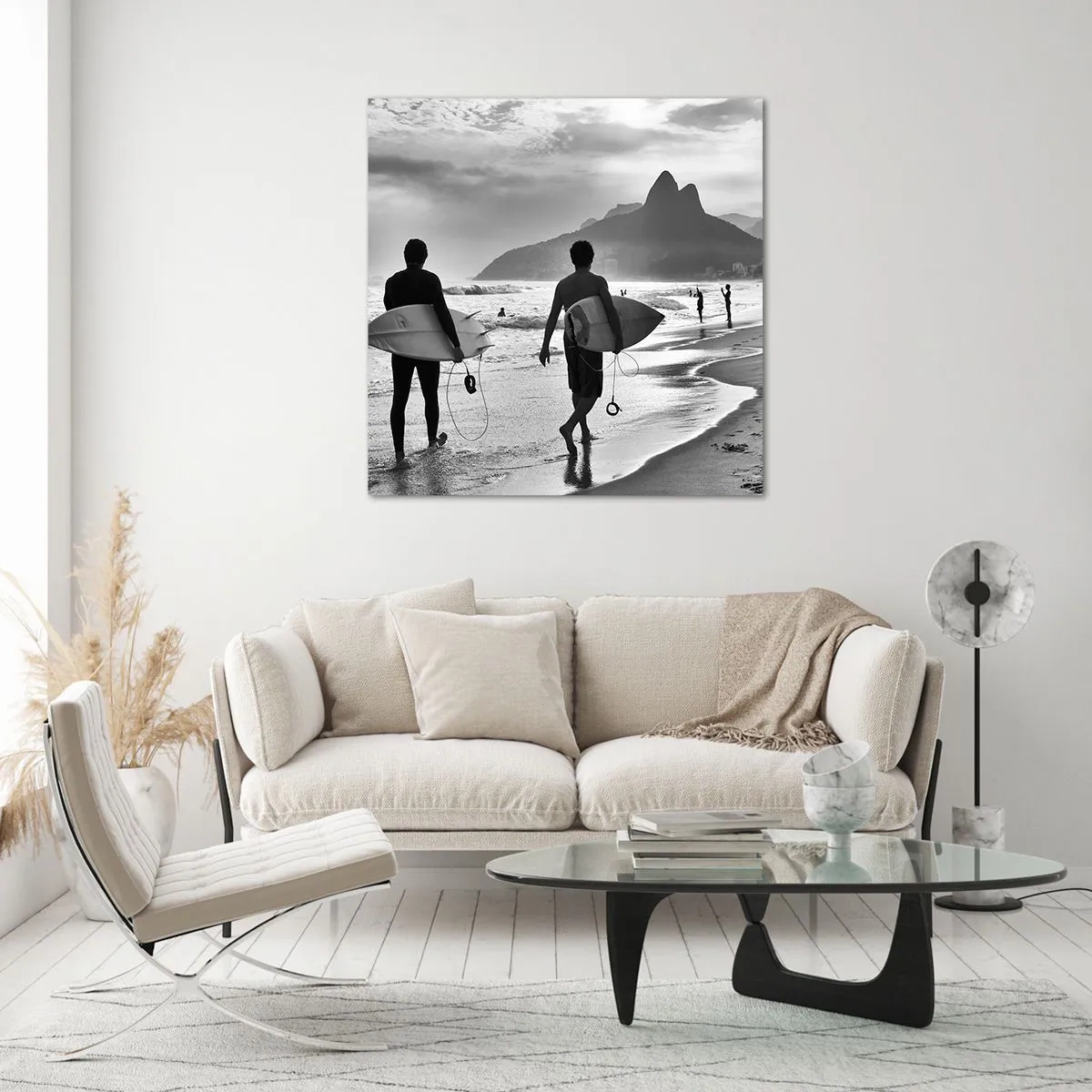 Glasbild - Bild auf glas - Single-Wave-Samba - 60x60 cm