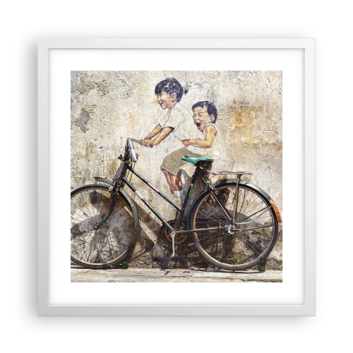 Poster in einem weißen Rahmen - Richtig oder falsch? - 40x40 cm