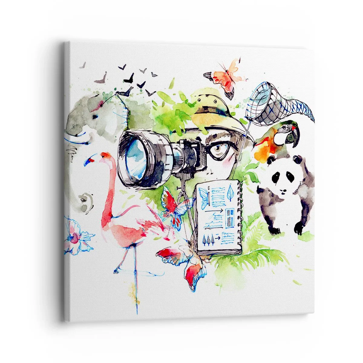 Bild auf Leinwand - Leinwandbild - In der Linse eines Reisenden - 30x30 cm