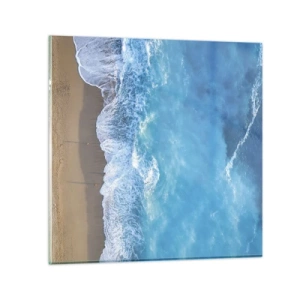 Glasbild - Bild auf glas - Die Kraft des Blaus - 50x50 cm