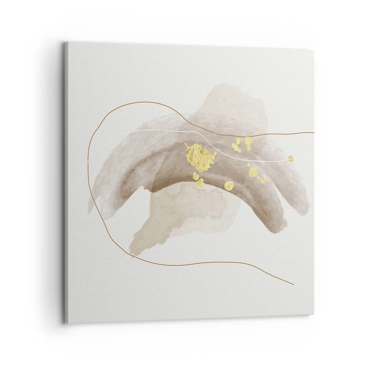 Bild auf Leinwand - Leinwandbild - Im Weltraum begegnet - 50x50 cm