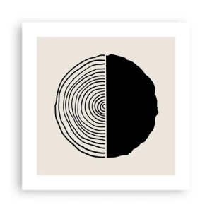 Poster - Halb und halb - 40x40 cm