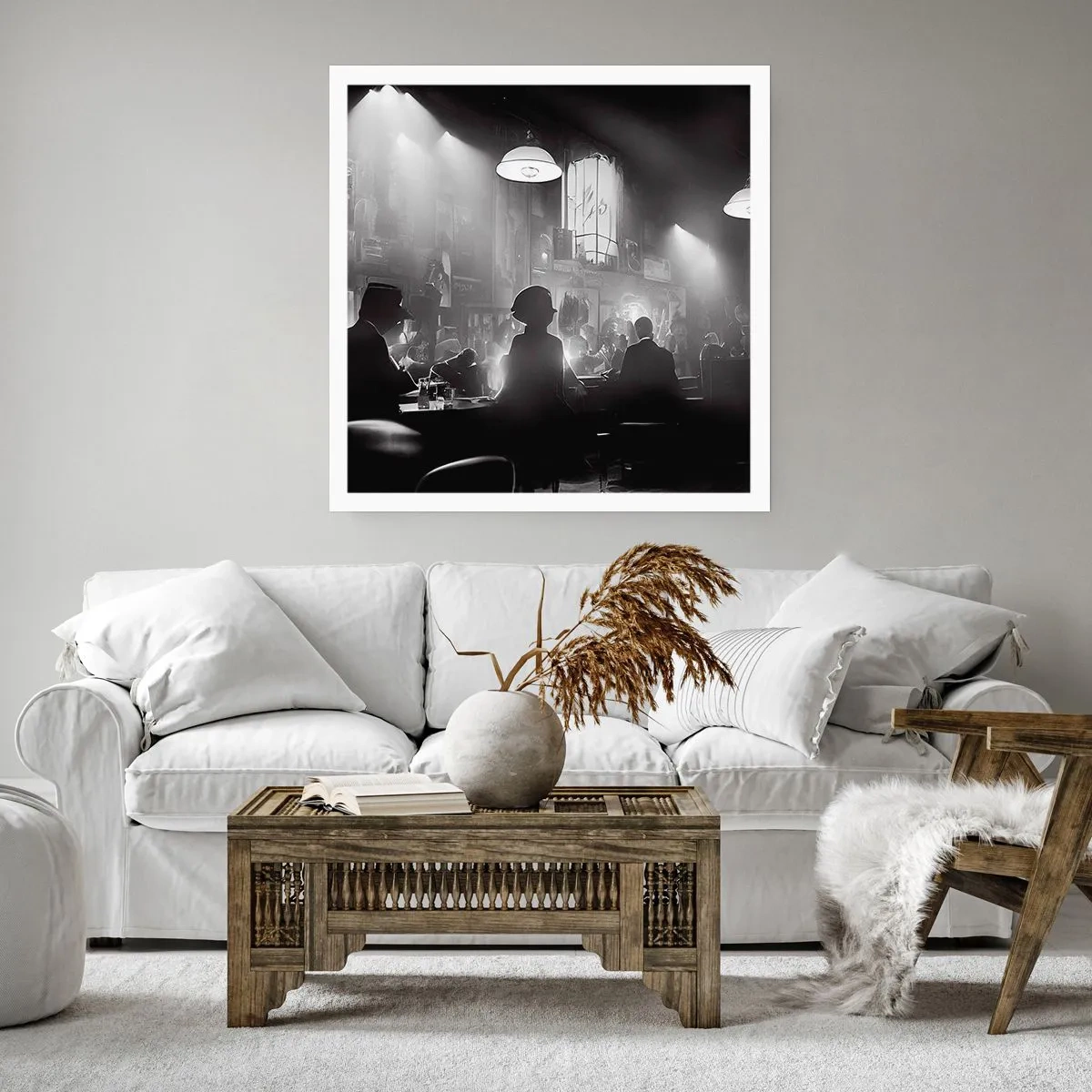 Poster - In Jazz-Atmosphäre - 40x40 cm
