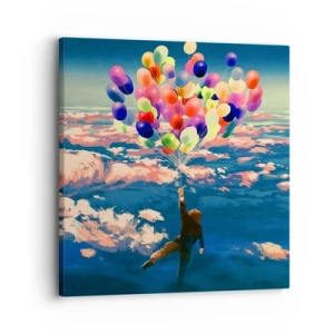 Bild auf Leinwand - Leinwandbild - Ein Kindheitstraum wird wahr - 30x30 cm