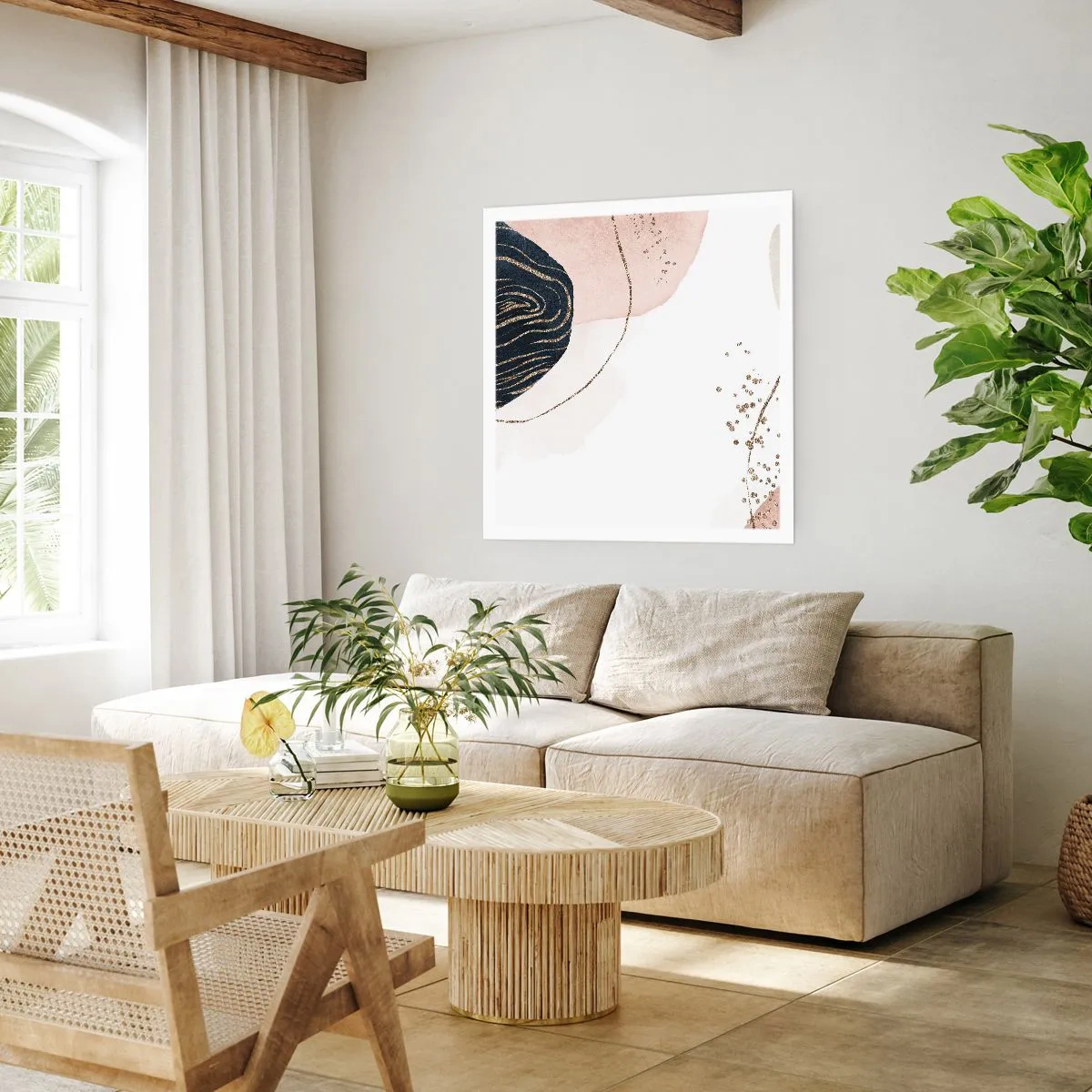 Poster - Alles fließt - 40x40 cm