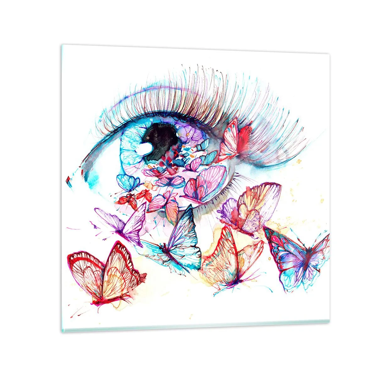 Glasbild - Bild auf glas - Märchenhafter Augenzauber - 60x60 cm