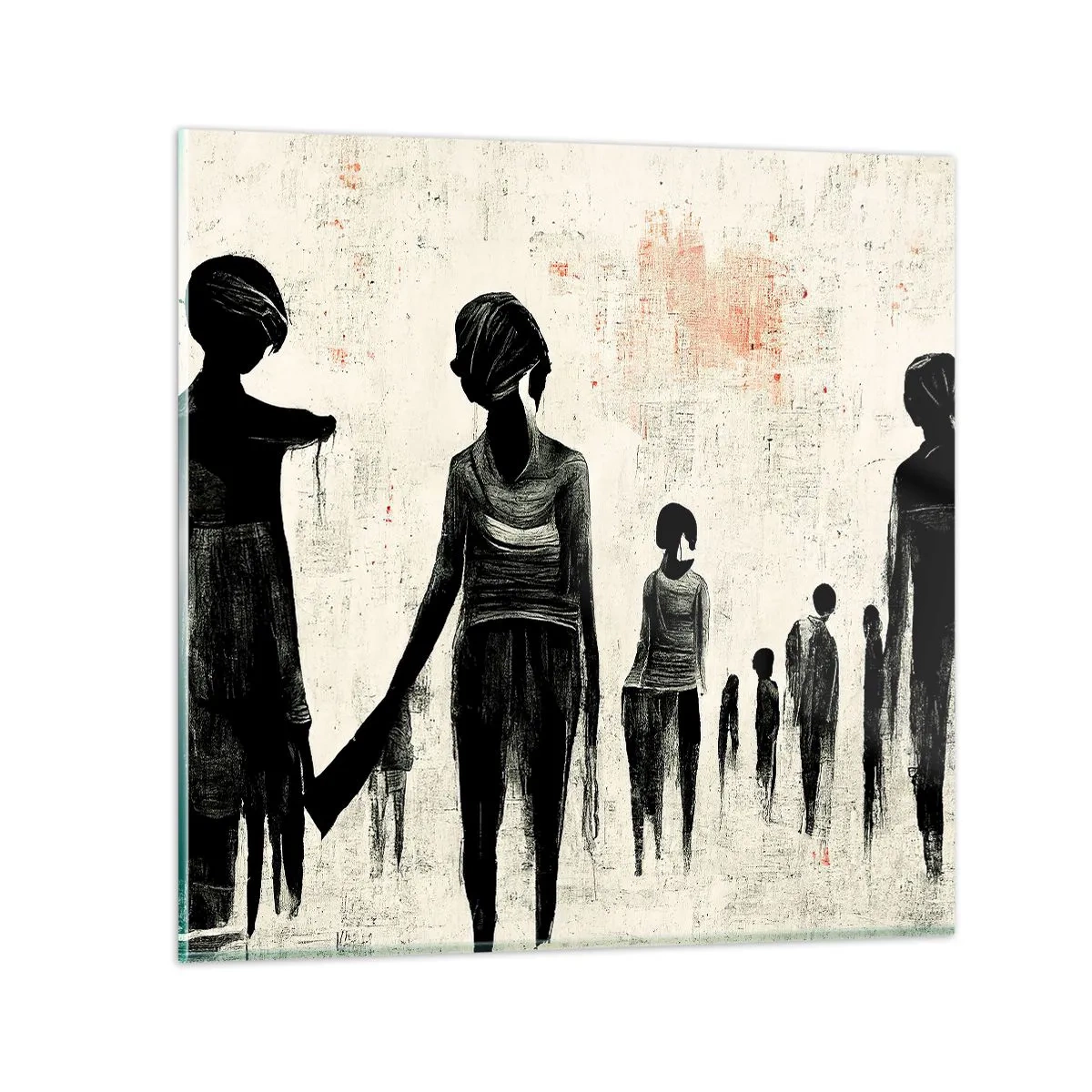 Glasbild - Bild auf glas - Gegen die Einsamkeit - 70x70 cm