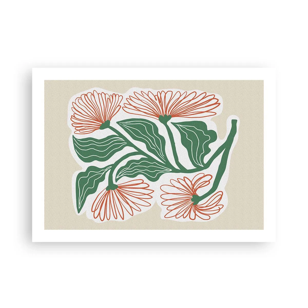 Poster - Im Folkstil und modern - 70x50 cm