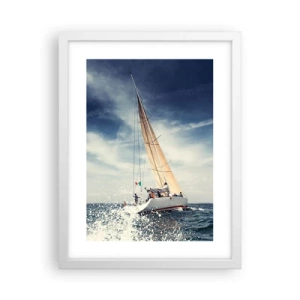 Poster in einem weißen Rahmen - Sie werden uns nicht einholen! - 30x40 cm