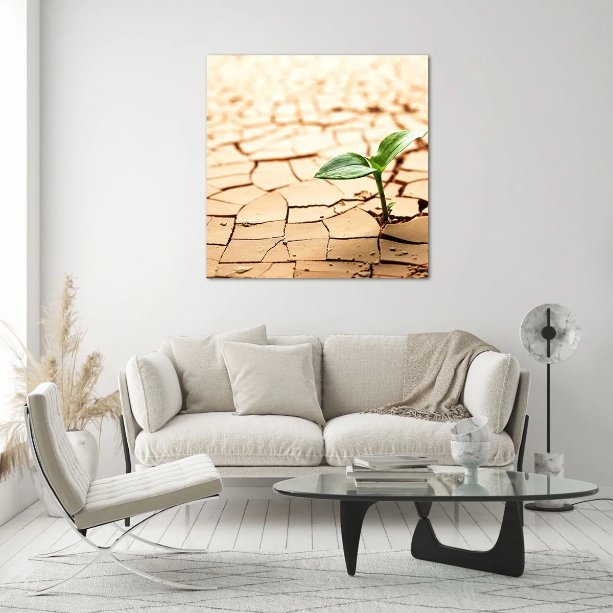 Glasbild - Bild auf glas - Die unbezähmbare Kraft des Lebens - 50x50 cm