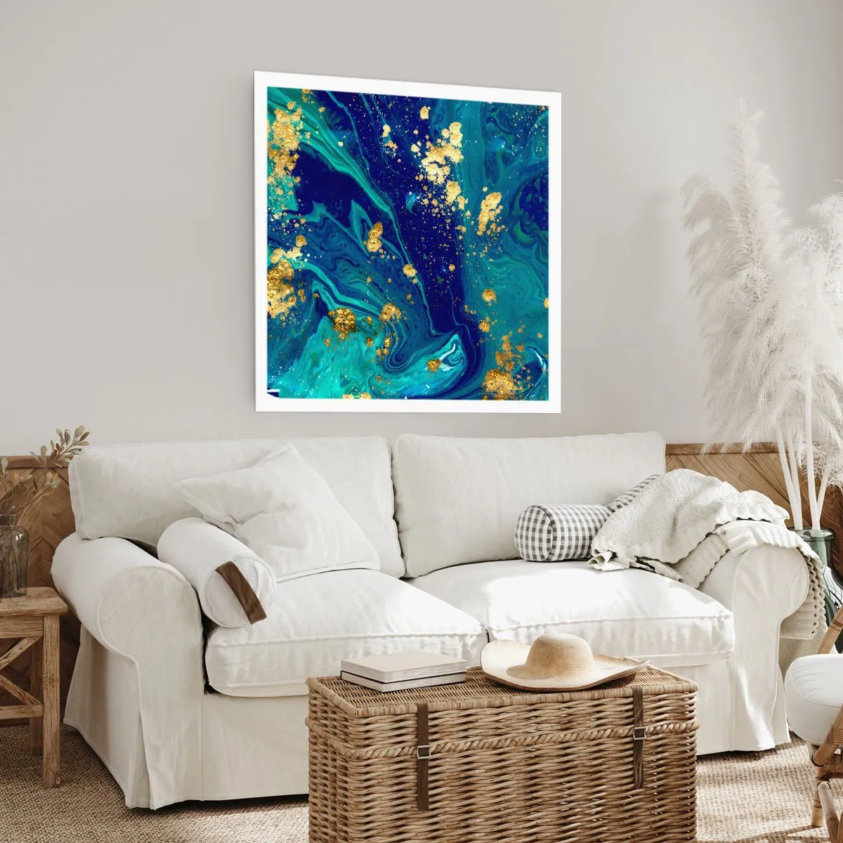 Poster - Die Blütenblätter der Sonne - 40x40 cm