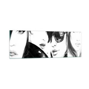 Glasbild - Bild auf glas - Schönheit multipliziert - 90x30 cm