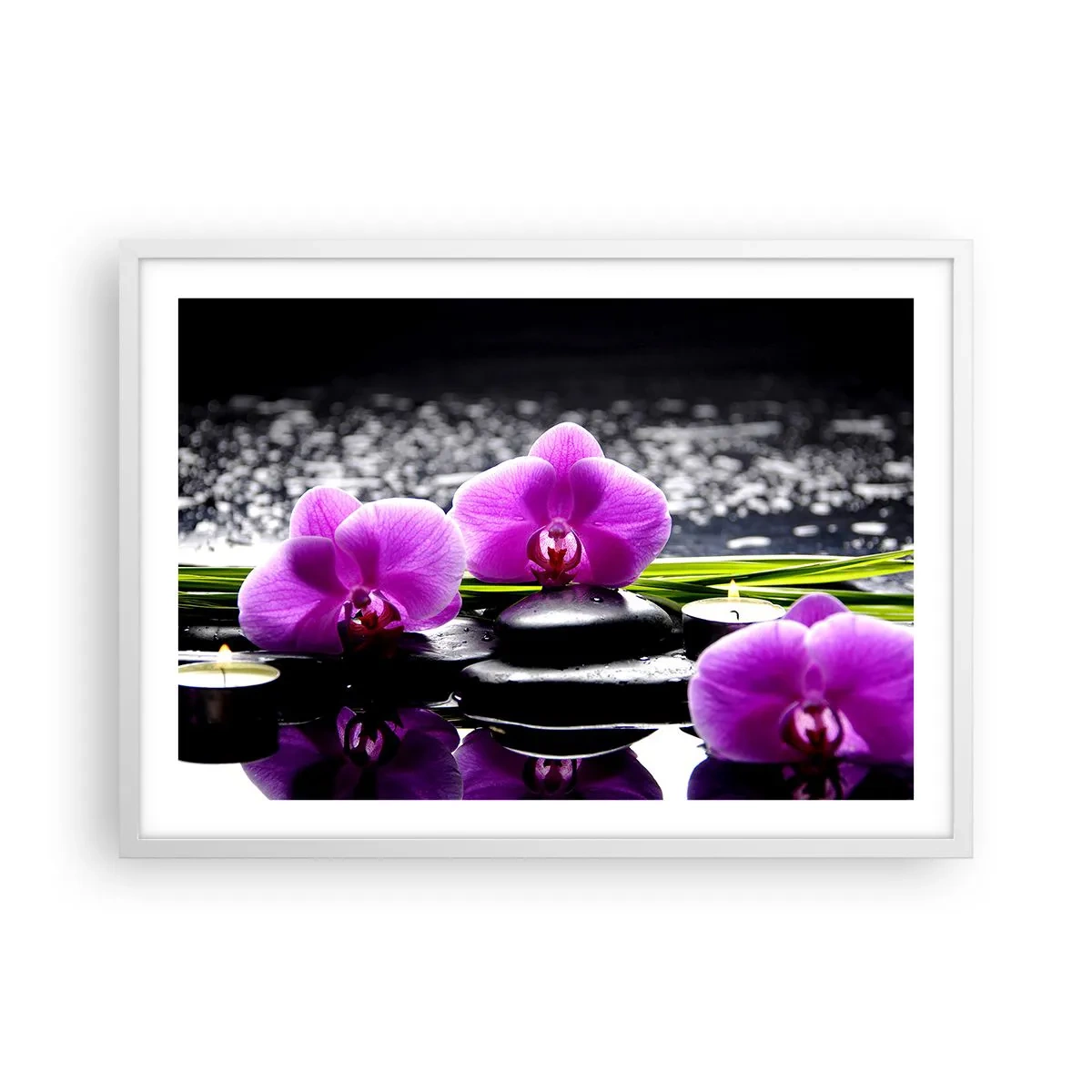 Poster in einem weißen Rahmen - In Ruhe ertrinken - 70x50 cm