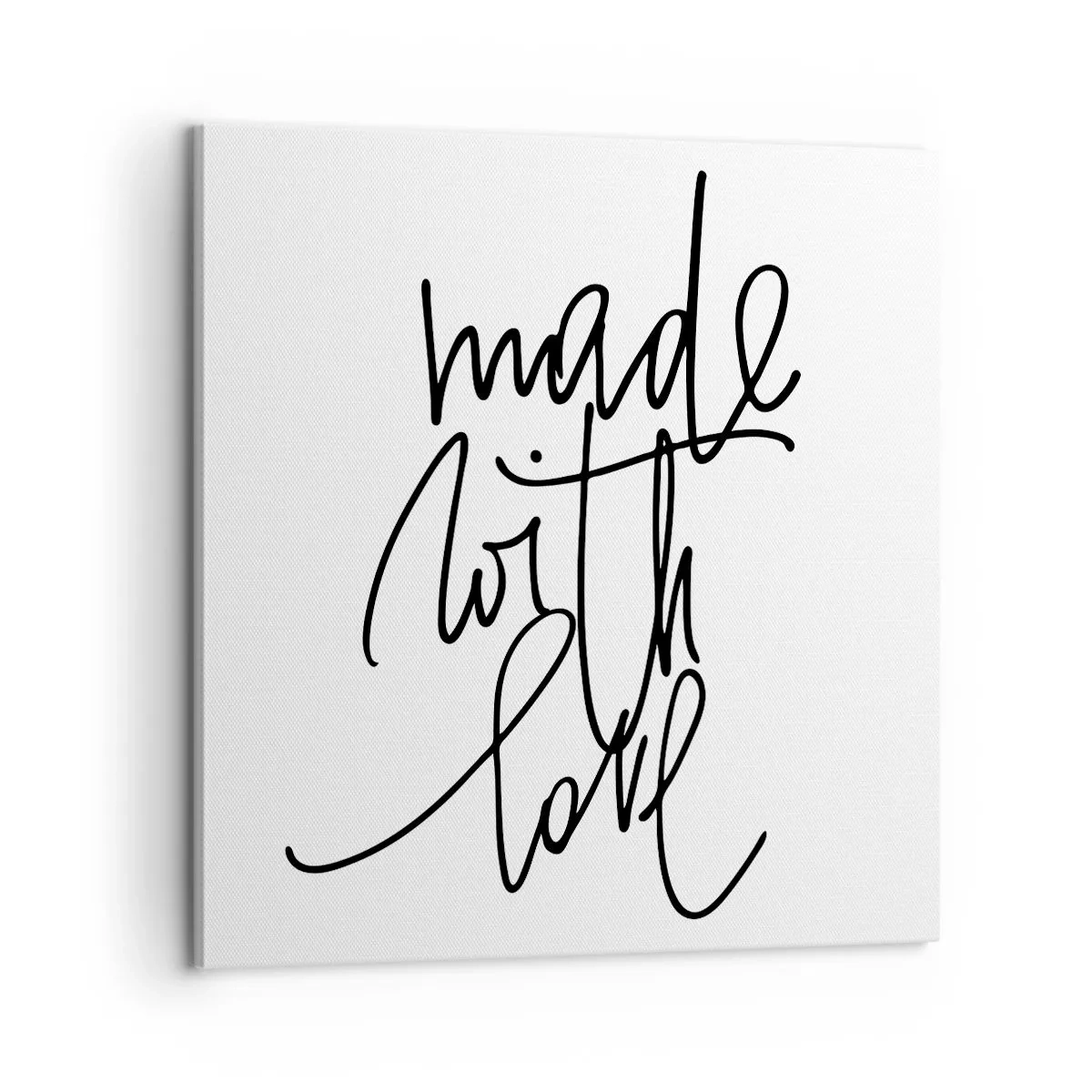 Bild auf Leinwand - Leinwandbild - Die beste Marke - 60x60 cm