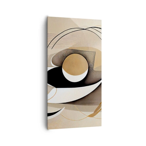 Bild auf Leinwand - Leinwandbild - Komposition: die Essenz des Wortes - 65x120 cm