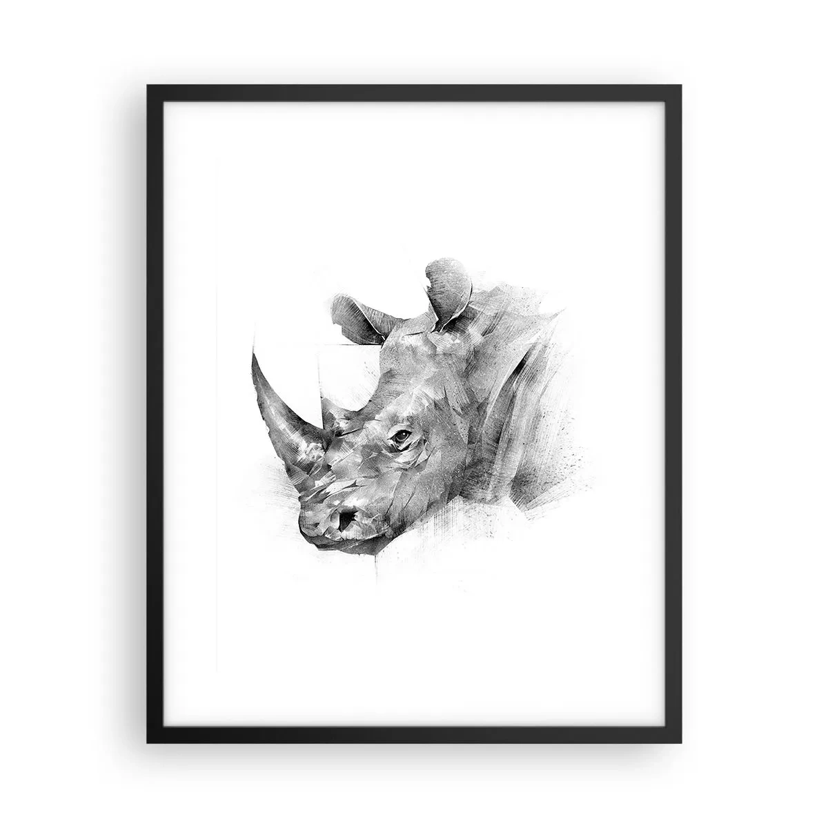 Poster in einem schwarzem Rahmen - Afrikanisches Porträt - 40x50 cm