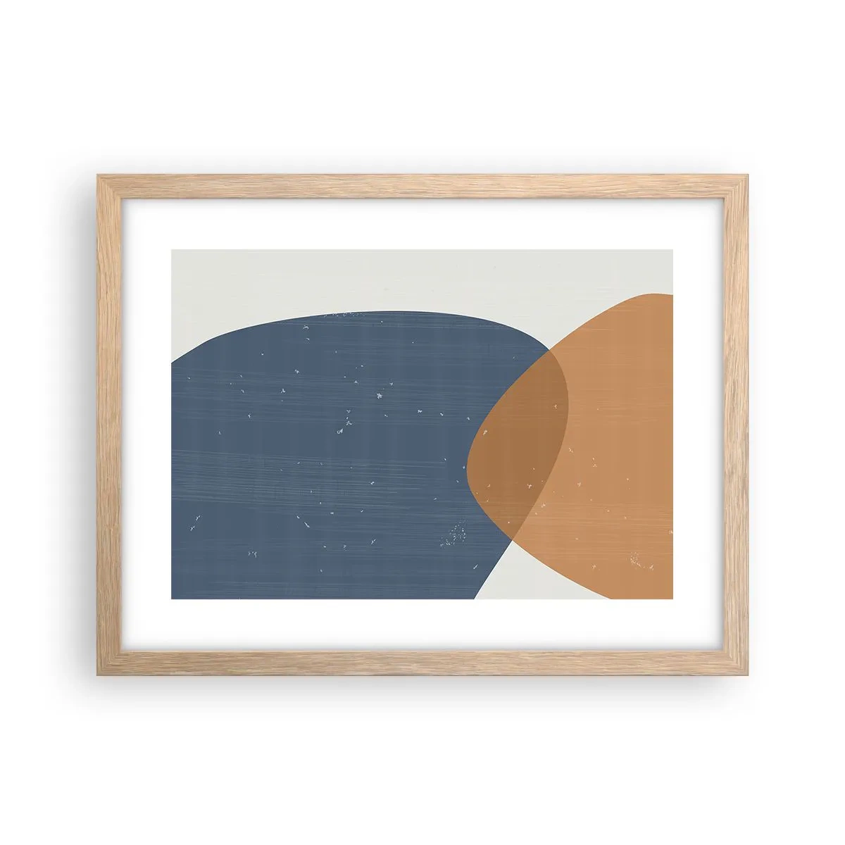 Poster in einem Rahmen aus heller Eiche - Ovale und Einflüsse - 40x30 cm