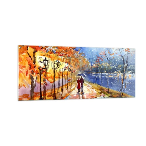 Glasbild - Bild auf glas - Gemeinsam bis an die Grenze der Zeit - 100x40 cm