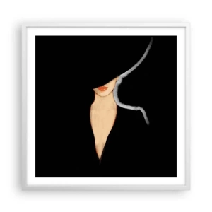 Poster in einem weißen Rahmen - Eleganz und Stil - 60x60 cm
