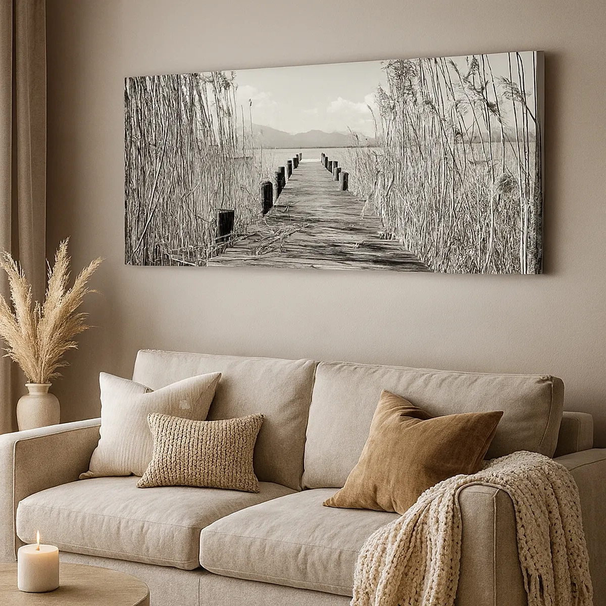 Bild auf Leinwand - Leinwandbild - In der Stille des Grases - 30x30 cm