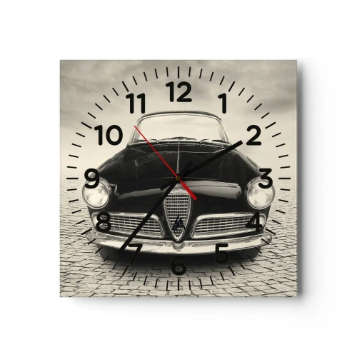 Wanduhr - Glasuhr - Man muss mich einfach lieben - 40x40 cm