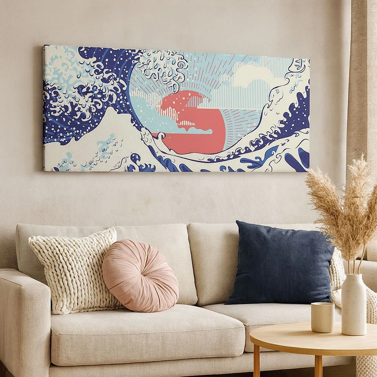 Bild auf Leinwand - Leinwandbild - Von japanischer Inspiration - 100x40 cm