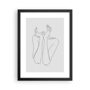 Poster in einem schwarzem Rahmen - Wovon Mädchen träumen - 30x40 cm