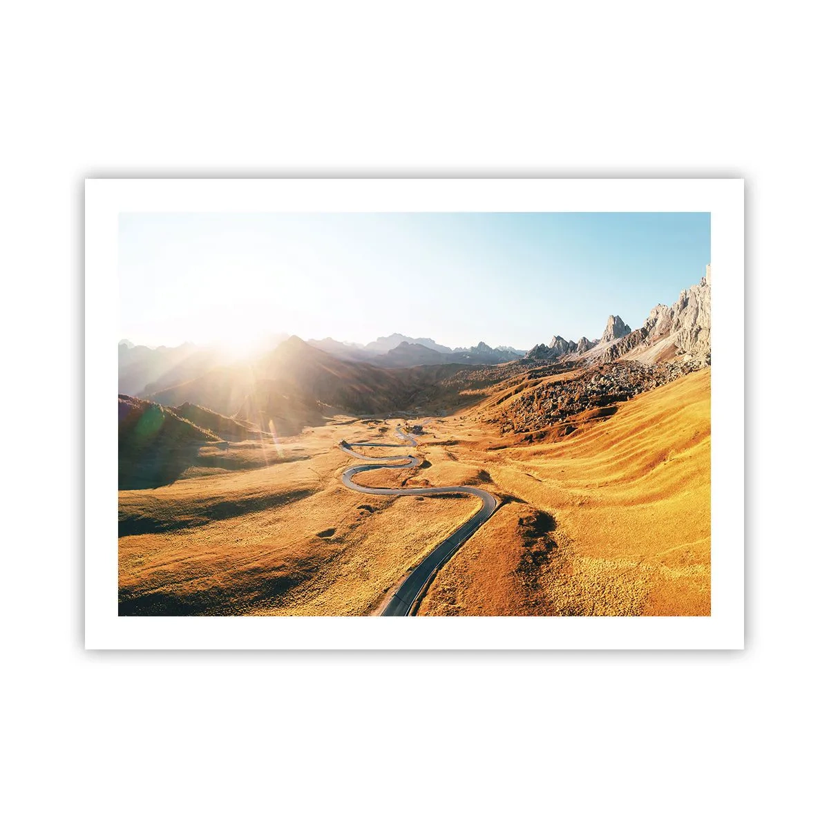 Poster - In einem goldenen Tal - 70x50 cm