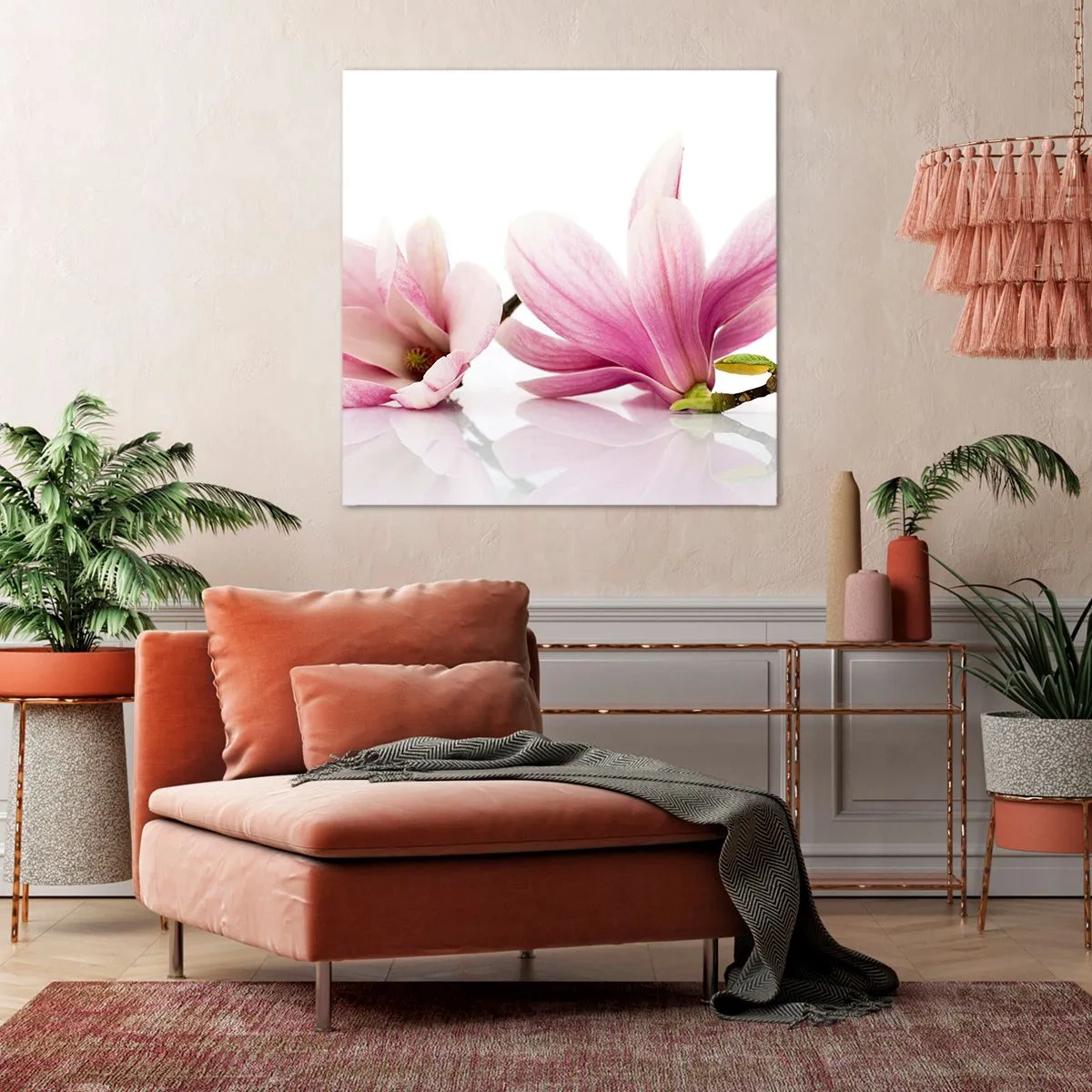 Bild auf Leinwand - Leinwandbild - Zart wie ein Frühlingswind - 70x70 cm