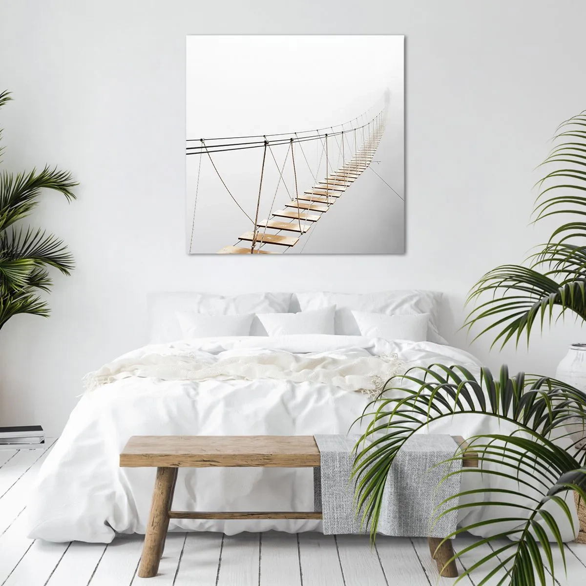 Bild auf Leinwand - Leinwandbild - Wohin wird es dich führen? - 70x70 cm