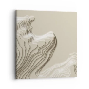 Bild auf Leinwand - Leinwandbild - Topographie der Kunst - 30x30 cm