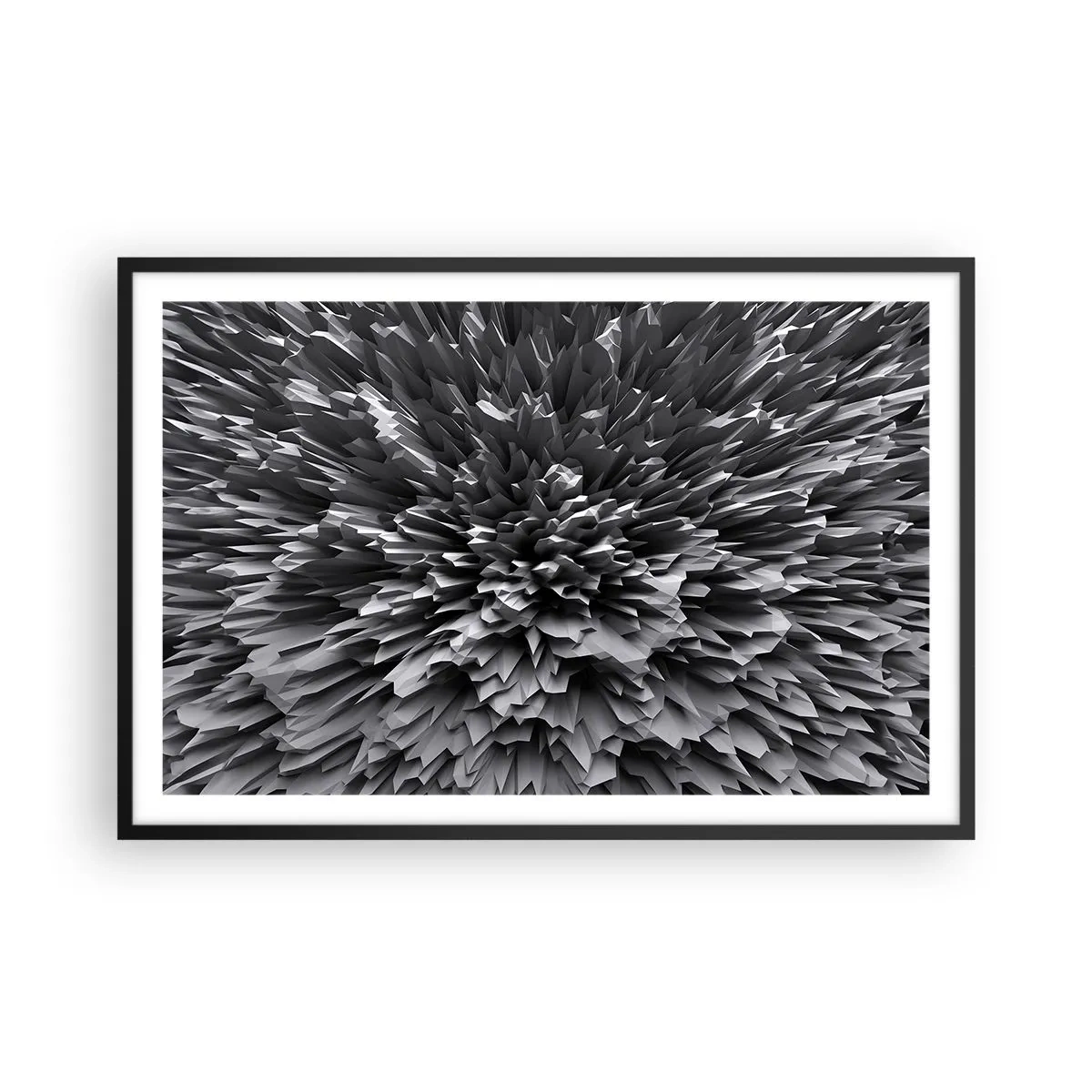 Poster in einem schwarzem Rahmen - Härter kann es nicht werden - 91x61 cm