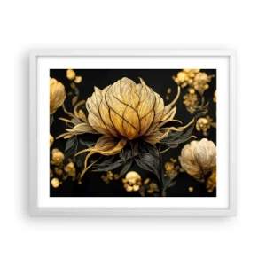 Poster in einem weißen Rahmen - Subtile Zerbrechlichkeit - 50x40 cm