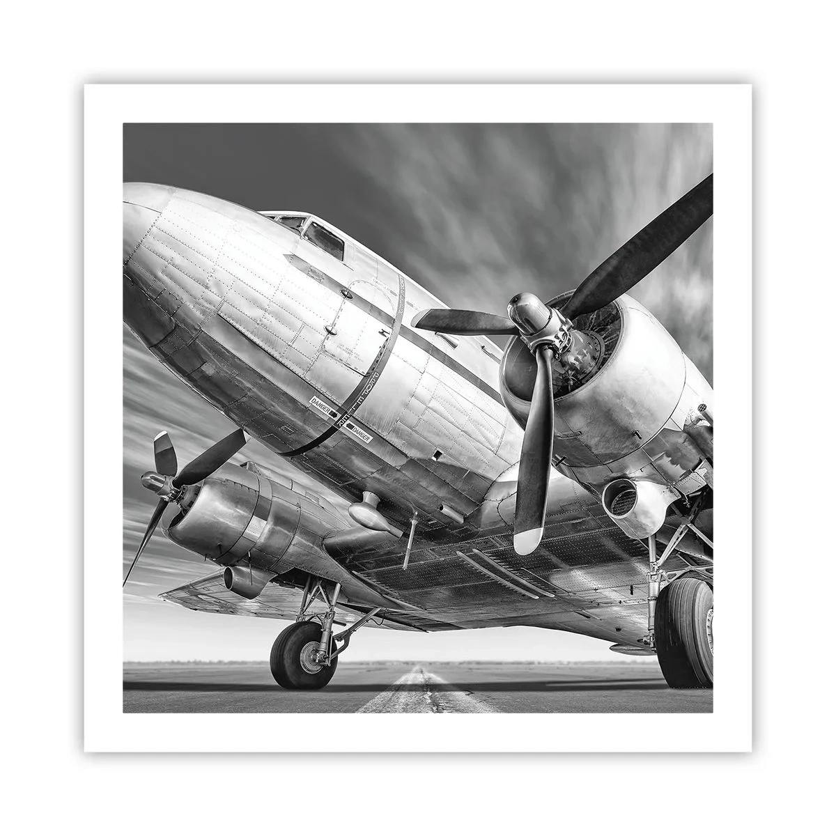 Poster - Immer flugbereit - 60x60 cm
