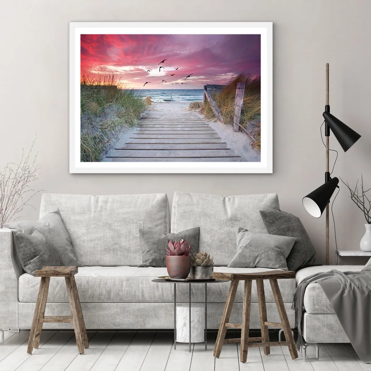 Poster in einem weißen Rahmen - Baltischer Eindruck - 70x50 cm