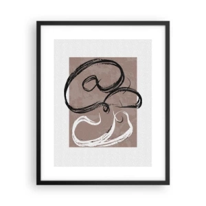 Poster in einem schwarzem Rahmen - Komposition – die Suche nach Fülle - 40x50 cm