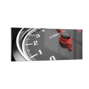 Glasbild - Bild auf glas - Vollgas! - 100x40 cm