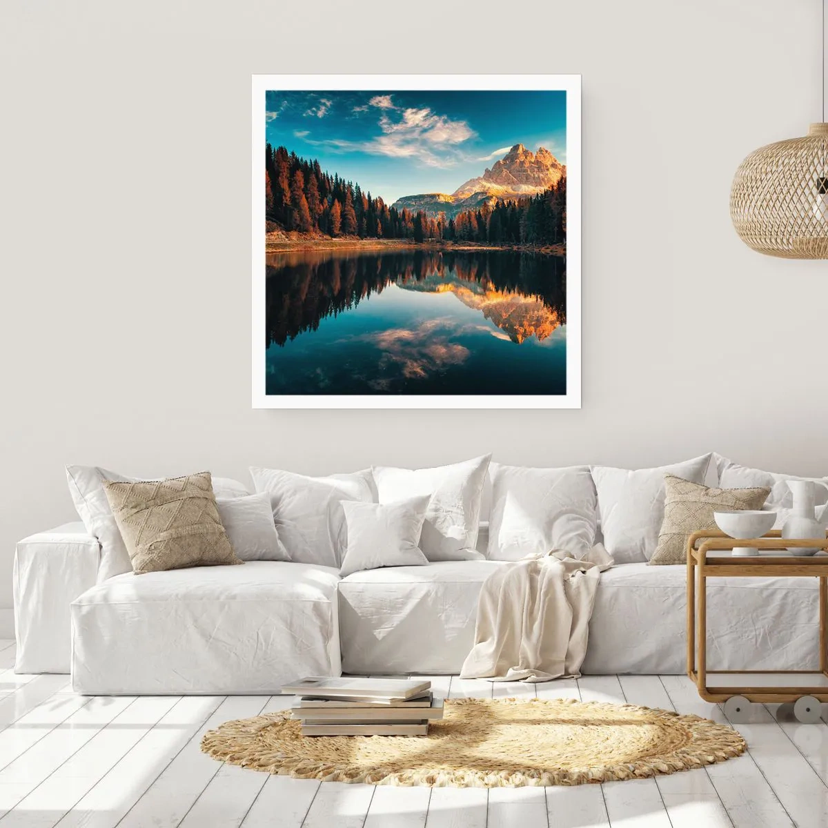 Poster - Doppelte Landschaft - 30x30 cm