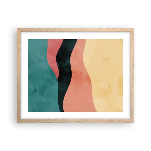 Poster in einem Rahmen aus heller Eiche - Konforme Nichtkonformität - 50x40 cm