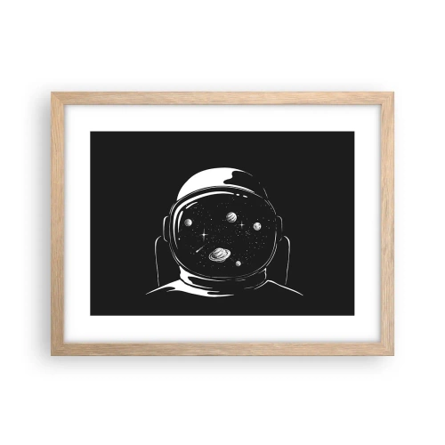 Poster in einem Rahmen aus heller Eiche - Schöne Aussicht - 40x30 cm