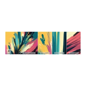 Fototapetenmuster Standard Eco - Komposition – eine Explosion der Freude - Abstraktionismus, Stück, Modern - 100x30 cm