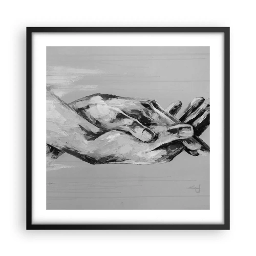 Poster in einem schwarzem Rahmen - Anfang… - 50x50 cm